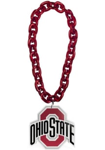Red Ohio State Buckeyes Fan Chain Spirit Necklace