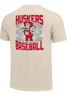 Nebraska Cornhuskers Youth Ivory Herbie Baseball Short Sleeve T-Shirt