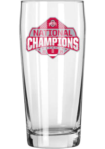 Red Ohio State Buckeyes 2024 Football National Champions 16oz Pilsner Glass