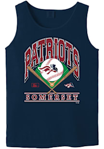 Summit Sportswear Somerset Patriots Blue Homefield Short Sleeve T Shirt