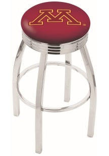 Minnesota Golden Gophers 3 Ring Chrome Seat Pub Stool