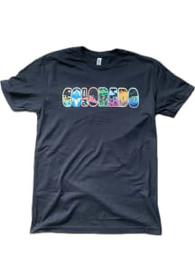 Colorado Black Scenery Short Sleeve T Shirt