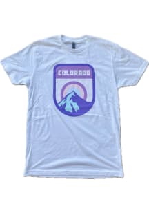 Colorado White Sunrise Shield Short Sleeve T Shirt