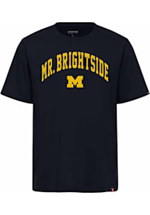 Michigan Wolverines Navy Blue Mr. Brightside Short Sleeve Fashion T Shirt