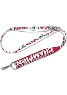 Indiana Hoosiers 2025 Big 10 Champions Lanyard - White