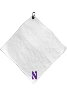 White Northwestern Wildcats Microfiber 15x15 Golf Towel