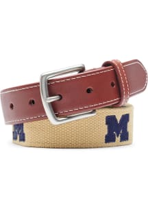 Khaki Michigan Wolverines Mens Belt - Khaki