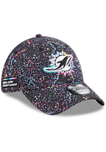 New Era Miami Dolphins Mens Black 2025 Crucial Catch 39THIRTY Flex Hat