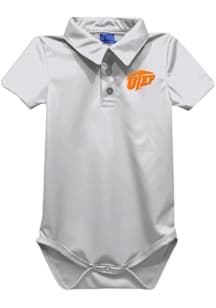 Vive La Fete UTEP Miners Baby White Team Short Sleeve One Piece Polo