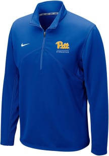 Mens Pitt Panthers White Nike #DYEHARD Qtr Zip Pullover