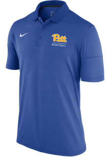 Mens Pitt Panthers White Nike #DYEHARD Short Sleeve Polo Shirt