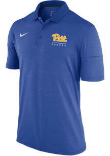 Mens Pitt Panthers White Nike #DYEHARD Short Sleeve Polo Shirt