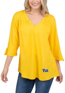 Pitt Panthers #DYEHARD Design Short Sleeve T-Shirt - White