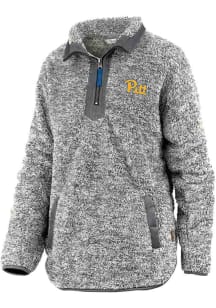 Womens Pitt Panthers White Pressbox #DYEHARD Hooded Sweatshirt