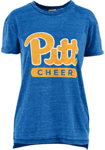 Pitt Panthers White Pressbox #DYEHARD Short Sleeve T Shirt