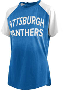 Pitt Panthers White Pressbox #DYEHARD Short Sleeve T-Shirt