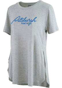 Pitt Panthers White Pressbox #DYEHARD Short Sleeve T-Shirt