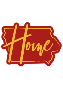 Iowa Home Stickers - Red