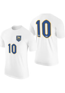 Mens White Pitt Panthers Team Design Soccer Jersey