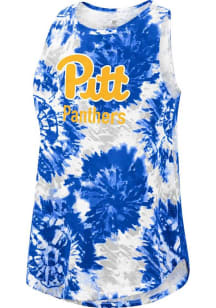 Womens White Pitt Panthers #DYEHARD Tank Top