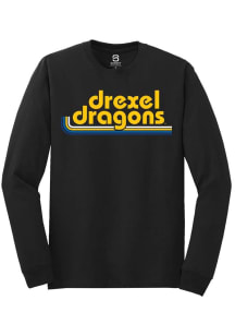 Mens Drexel Dragons Black Summit Sportswear Stripes Tee