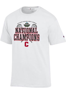 Champion Cornell Big Red White 2025 Mens Lacrosse National Champions Jersey Short Sleeve T Shirt