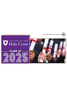 Holy Cross Crusaders Class of 2025 unique photo frame Picture Frame - Purple