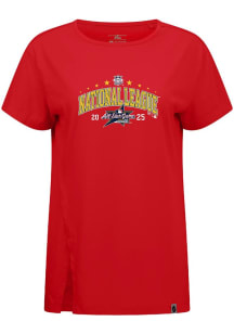 Levelwear  Womens Red Influx 25 MLB ASG Short Sleeve T-Shirt