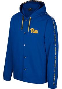 Mens Pitt Panthers Blue Colosseum Team Design Light Weight Jacket