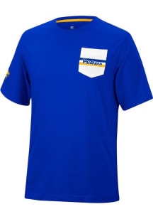 Pitt Panthers Team Pocket Short Sleeve T Shirt - Blue