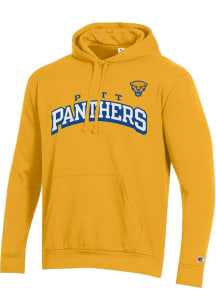 Mens Pitt Panthers Gold Champion Team Hooded Sweatshirt