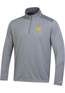 Mens Pitt Panthers Grey Champion Team Qtr Zip Pullover