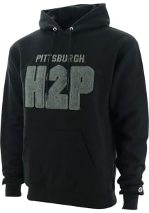 Mens Black Pitt Panthers Team Hooded Sweatshirt