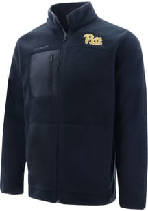 Mens Black Pitt Panthers Team Medium Weight Jacket