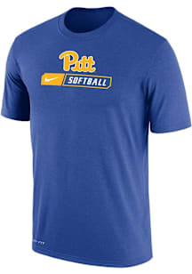 Nike Pitt Panthers Blue Team Short Sleeve T Shirt