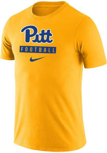 Pitt Panthers Gold Nike Football Short Sleeve T Shirt