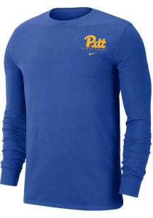 Pitt Panthers Team Style Short Sleeve T Shirt - Blue