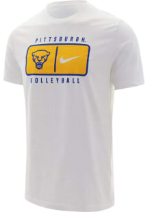 Pitt Panthers Team Style Short Sleeve T Shirt - White