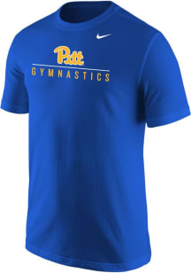 Pitt Panthers Team Design Short Sleeve T Shirt - Blue