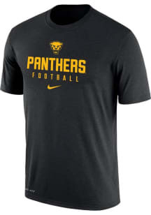 Pitt Panthers Black Nike Football Short Sleeve T Shirt