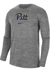 Mens Pitt Panthers Grey Nike Team Long Sleeve T-Shirt