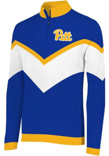 Mens Blue Pitt Panthers Team Mens Basketball Qtr Zip Pullover