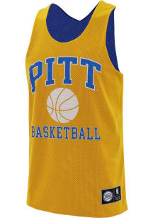 Mens Gold Pitt Panthers Team Basketball Jersey