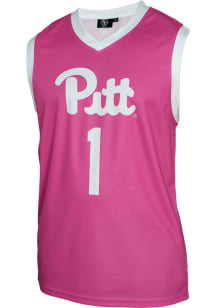 Mens Pink Pitt Panthers Team Mens Basketball Basketball Jersey