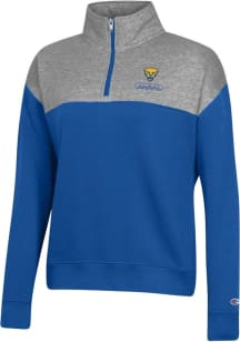 Womens Pitt Panthers Blue Champion Team Qtr Zip