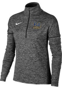 Womens Black Pitt Panthers Team Qtr Zip