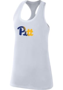 Womens White Pitt Panthers Team Tank Top