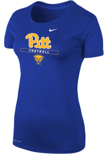 Womens Pitt Panthers Blue Nike Team T-Shirt