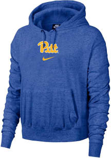 Womens Pitt Panthers Blue Nike Team Hooded Sweatshirt