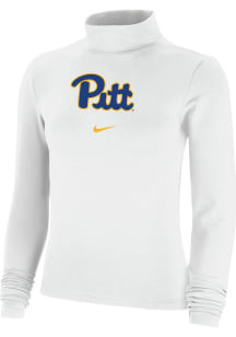 Womens Pitt Panthers Black Nike Team LS Tee